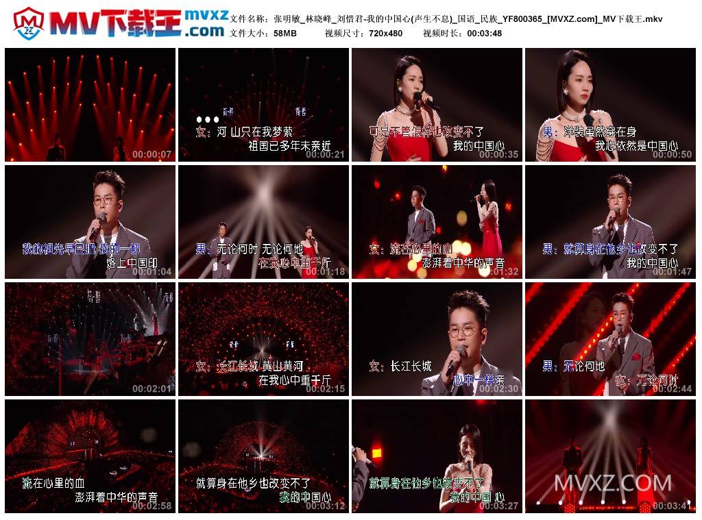 张明敏_林晓峰_刘惜君-我的中国心(声生不息)_国语_民族_YF800365